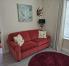 The Den with queen size, blow up mattress bed and a full closet. Room shares a Jack and Jill bathroom.