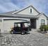 Front of house and golf cart