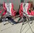 portable camp chairs for taking to squares, and golf clubs provided 