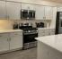 Kitchen with 36" gas stove