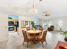Tranquil vaulted-ceiling designer home.