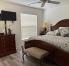 king size bed hanging tv, cable